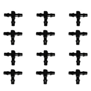 Elitech Drip 4mm Tee Connector for Drip Irrigation Feeder Line (25 units)