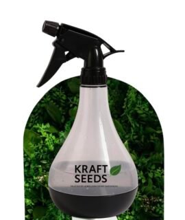 Kraft Seeds 770ml Spray Bottle for Plants, Compact Water Spray Bottle, Garden with Adjustable Nozzle, Leak-Proof Hand, Multi-Purpose use, Transparent Sprayer for Lawn Garden