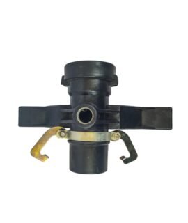 Rainmark Heavy Duty Sprinkler Fitting Nozzle Stand with Clamp | Irrigation Quick Coupling Valve Connector | Quick Hose Connector for Agriculture & Garden Water Pipe | Pack of 2 - Black | 3"