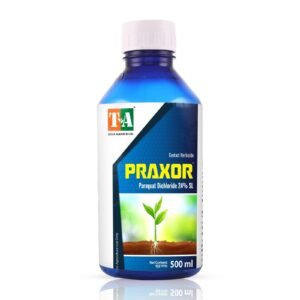 Titan Agritech Limited PRAXOR | Paraquat Dichloride 24% SL | Broad Spectrum Non-Selective Contact Herbicide for Effective Weed & Grass Control - 500ml