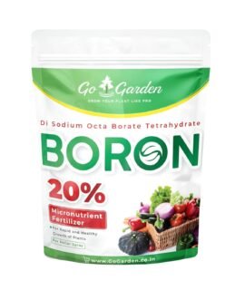 Go Garden Boron 20% Micronutrient Fertilizer 150 g | 100% Water Soluble Boron Powder for Vegetables, Fruits & Flowers | Improves Flowering, Fruit Set & Plant Growth