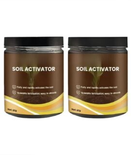 Soil Activator (Pack of 2 Each60gm) - Potting Soil - for All Indoor & Outdoor Plants -Organic Manure, Perlite & Nutrients - for Superior Growth, Seed Starting & High Moisture