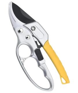 Nuvio Gardening Scissor Stainless Steel Garden Snip with Safety Lock | Sharp Pruning Shears for Lawn, Plants & Potted Garden