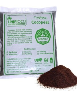 Tropioco Cocopeat 100% Natural Organic Coconut Husk Powder, for Gardening, Plantation, Nursery, Mulching, Farming, Seed Germination (1 kg (Pack of 1))