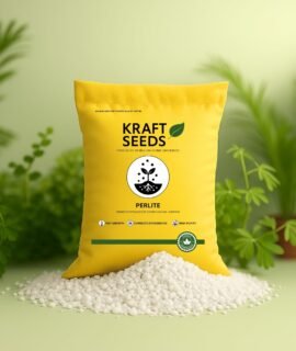 Kraft Seeds Organic Perlite for Plants - 250g Soil Conditioner for Gardening, Potting Mix, Seed Germination, Hydroponics, Improves Drainage & Aeration, Safe & Organic, Multi-Purpose Use