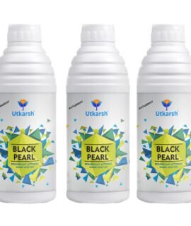 Utkarsh Black Pearl - L (Biologically Activated Liquid Humic Acid 12% and 3% Fulvic Acid), Biostimulant (3 Liter; Pack of 3 of 1 Litre)