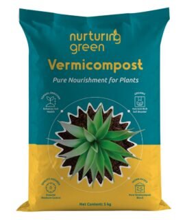 Nurturing Green® 5kg Vermicompost | Organic Fertilizer with NPK for Healthy Plant Growth | Chemical-Free | Boosts Soil Fertility & Microbial Activity | Perfect for Indoor, Home & Garden | Granule Form