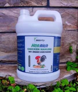 Greenedge 100% Organic Henrich Chicken Manure | Murgi Khad |Probiotic-Infused Liquid Manure & Fertilizer - Luxurious Plant Growth Naturally, Empowering Sustainable Farming (1 Litre)