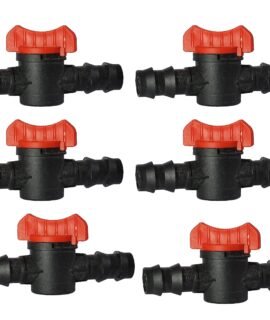 Pinolex® Drip Irrigation Accessories 16mm Pipe Fittings - Straight Connector with Tap (100 pcs)